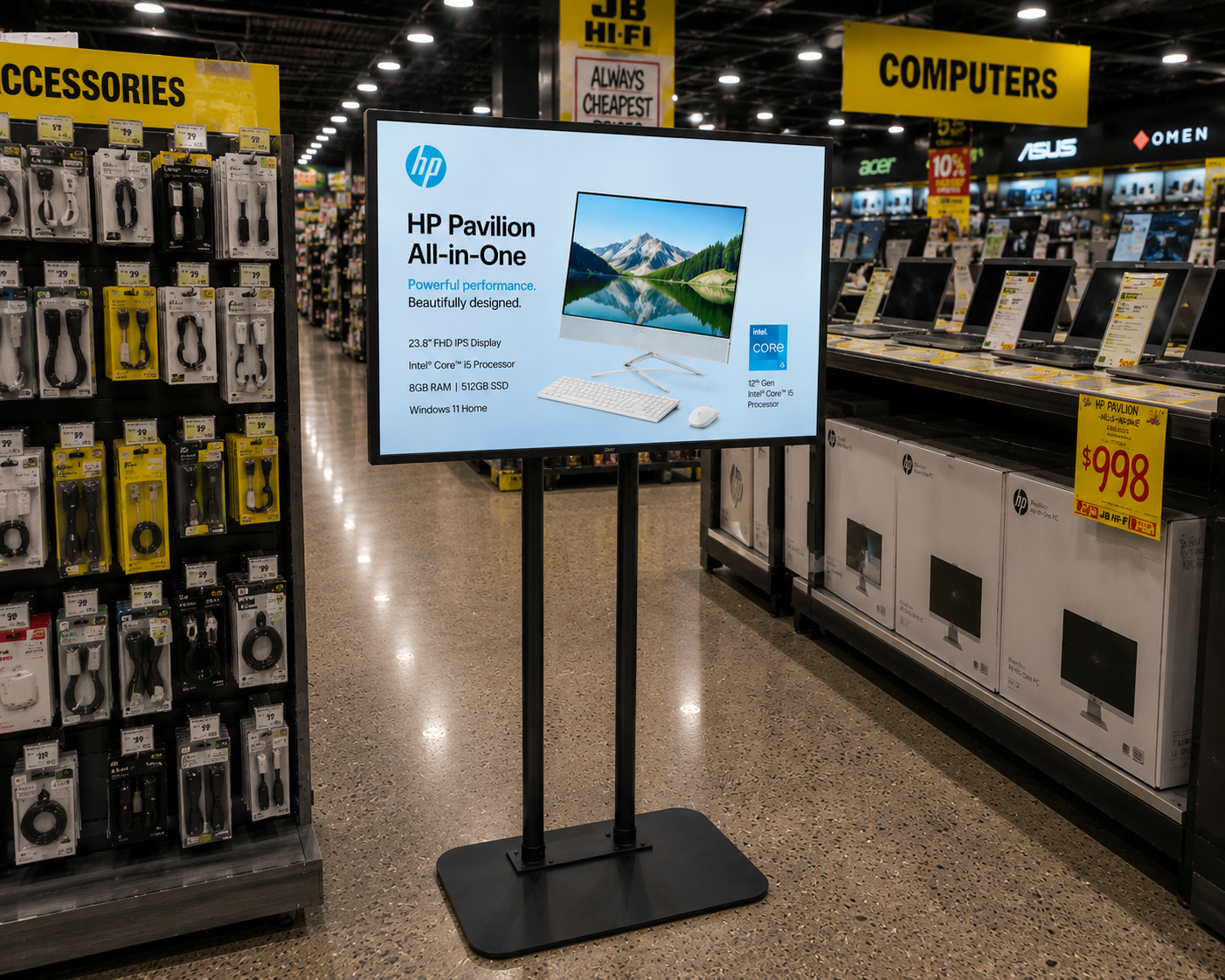 32 inch Display and Stand