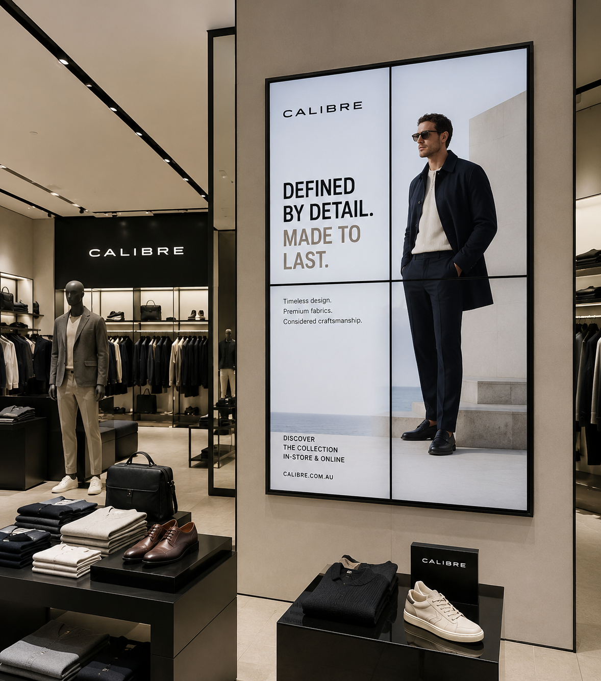 55 inch Display in retail